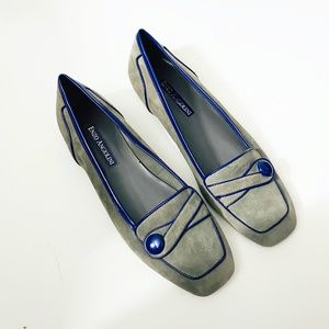 Enzo Angiolini square toe leather loafer